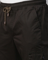 Shop Men's Black Cotton Slim Fit Trousers