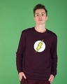 Shop Classic Flash Logo Crew Neck Fleece Light Sweatshirt (FL)-Front