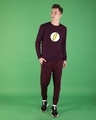 Shop Classic Flash Logo Crew Neck Fleece Light Sweatshirt (FL)-Design