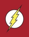Shop Classic Flash Logo Half Sleeve T-Shirt (FL)