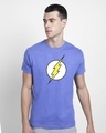 Shop Classic Flash Logo Half Sleeve T-Shirt (FL)-Front