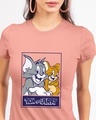 Shop Classic T & J Half Sleeve Printed T-Shirt Misty Pink (TJL)-Front