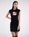 Shop Classic Tj Logo Single Jersey T-Shirt Dress (TJL) Black-Front