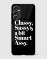 Shop Classy Sassy Premium Glass Case for Samsung Galaxy A34 5G-Front
