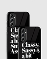 Shop Classy Sassy Premium Glass Case for Samsung Galaxy A34 5G-Design