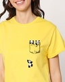 Shop Climbing Pocket Panda Boyfriend T-Shirt-Front