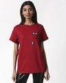 Shop Climbing Pocket Panda Boyfriend T-Shirt-Design