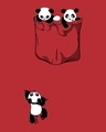 Shop Climbing Pocket Panda Cap Sleeve T-Shirt Dress-Full