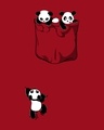 Shop Climbing Pocket Panda Round Neck Crop Top T-Shirt-Full