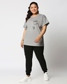 Shop Climbing pocket panda Women's Boyfriend T-shirt Plus Size-Design