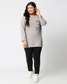 Shop Women's Climbing pocket panda Plus Size Slim Fit T-shirt-Design