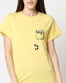 Shop Climbing Pocket Panda Women's Printed Boyfriend T-shirt-Front