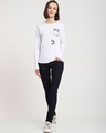 Shop Women's White Climbing Pocket Panda Graphic Printed T-shirt-Full
