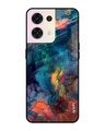 Shop Cloudburst Printed Premium Glass Cover for Oppo Reno8 5G (Shockproof, Light Weight)-Front