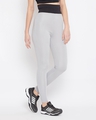 Shop Activewear Ankle Length Tights In Grey-Design