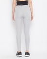 Shop Activewear Ankle Length Tights In Grey-Full