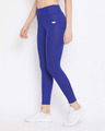 Shop Women's Activewear Ankle Length Tights In Royal Blue-Design