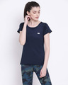 Shop Activewear T-Shirt In Navy-Front