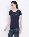 Shop Activewear T-Shirt In Navy-Design