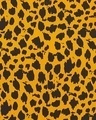 Shop Animal Print Top & Shorts Set In Yellow  Crepe-Full