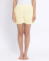 Shop Boxer Shorts In Light Yellow   Cotton Rich-Front