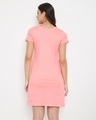 Shop Butterfly Print Short Night Dress In Pink-Design