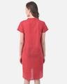 Shop Button Me Up Sassy Stripes Sleep Dressin Red  100% Cotton-Design