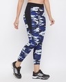 Shop Camouflage Print Activewear Ankle Length Tights In Blue-Design