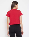 Shop Chic Basic Cropped Sleep Women's Tee in Red-Design