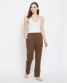 Shop Chic Basic Pyjamas In Dark Brown-Full