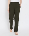 Shop Chic Basic Pyjamas In Olive Green  Cotton Rich-Front