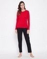 Shop Chic Basic Sleep Top In Red   Cotton