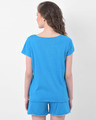 Shop Chic Basic Top & Shorts Set In Light Blue  100% Cotton-Design