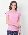 Shop Chic Basic Top In Baby Pink   Cotton Rich-Front