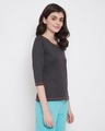 Shop Women Solid Round Neck T Shirt-Design