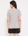 Shop Chic Basic Top & Pyjama In Grey & Black   Cotton Rich-Full