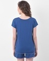Shop Chic Basic Top & Shorts Set In Navy Blue  100% Cotton-Design