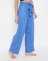 Shop Chic Basic Wide Leg Pants In Blue   Rayon-Design