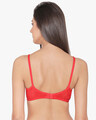 Shop Chic Non Padded Wirefree Full Coverage Bra In Red-Design