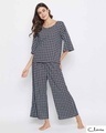 Shop Classic Checks Top & Pyjama Set-Front
