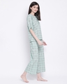 Shop Classy Checks Top & Pyjama In Teal-Design