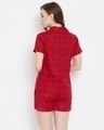 Shop Classy Checks Top & Shorts In Red  100% Cotton-Design