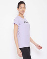 Shop Comfort Fit Active Graphic Print T-Shirt In Lavender-Design