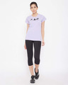 Shop Comfort Fit Active Graphic Print T-Shirt In Lavender