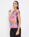 Shop Comfort Fit Active Marble Print T-Shirt In Multicolour-Design