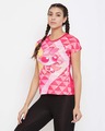 Shop Comfort Fit Active Powerpuff Girls Print T-Shirt In Dark Pink-Design