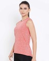 Shop Comfort Fit Active Sleeveless T-Shirt In Coral Red-Design