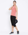 Shop Comfort Fit Active Sleeveless T-Shirt In Coral Red