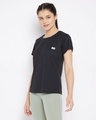 Shop Women Solid Round Neck T Shirt-Design