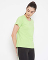 Shop Comfort Fit Active T-Shirt in Lime Green-Cotton Rich-Design